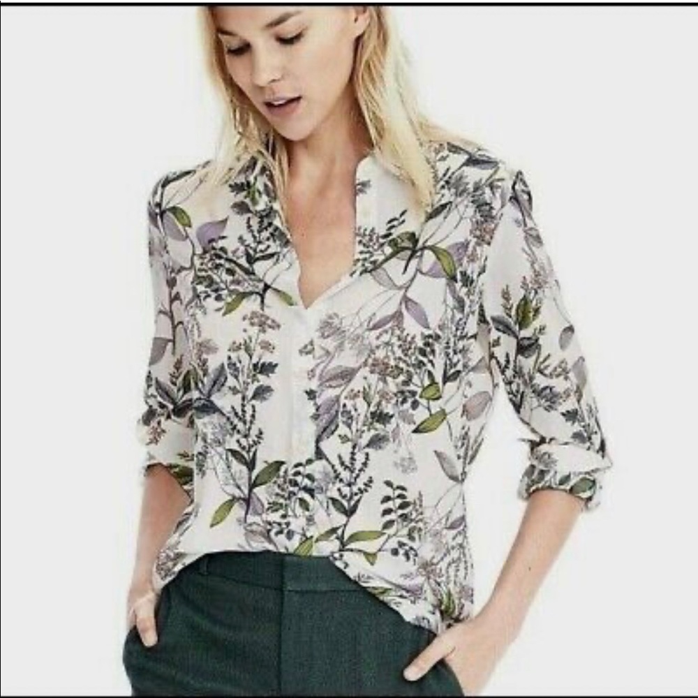 Banana Republic Dillon Floral Button Down
